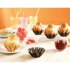 Lot de 8 moules à briochettes individuels 8cm Gobel