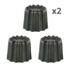 Lot de 6 moules à canelés en aluminium anti-adhésif 5,5 cm Patisse
