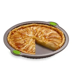 Lot de 3 moules Rigiflex : moule à tarte cannelé, moule terrine et moule à manqué Mathon
