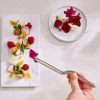 Lot de 4 pinces à dresser de précision et de 3 cercles de présentation avec poussoir en inox Mathon