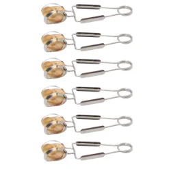 Lot de 6 pinces à escargot inox Roger Orfèvre