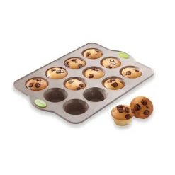 Lot de 3 plaques Rigiflex : 20 mini financiers, 12 muffins et 12 canelés Mathon