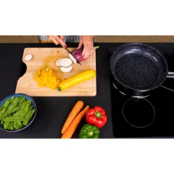 Lot de 3 poêles en inox avec revêtement céramique 20, 24 et 28 cm Kitchenpro