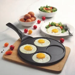 Lot de 2 poêles 7 mini blinis et 4 pancakes antiadhérentes à induction Mathon