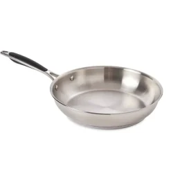 Lot de 2 poêles tout inox 24 et 28 cm Excell'Inox Mathon