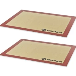 Lot de 2 Tapis de cuisson professionnels en silicone Mathon