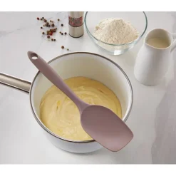 Lot de 5 ustensiles antirayures en silicone taupe Mathon
