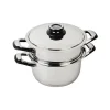 Lot faitout basse température et insert cuit vapeur 20cm Ecovitam