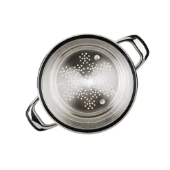 Lot faitout basse température et insert cuit vapeur 24cm Ecovitam