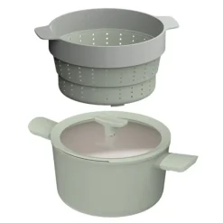 Lot faitout 24 cm et insert cuiseur vapeur Balance Berghoff