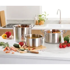 Lot faitout et marmite inox Excell’Inox 28 cm Mathon