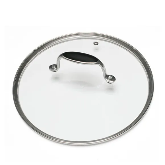 Lot faitout inox Excell’Inox 24 cm et couvercle en verre Mathon