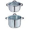 Lot 2 faitouts en inox 24 et 26 cm Rapid’cook Mathon