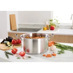 Lot 2 faitouts inox Excell’Inox 24 et 28 cm Mathon