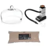 Lot fumoir avec cloche 26 cm et sciure de hêtre pour fumage