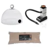 Lot fumoir avec cloche 17 cm et sciure de hêtre pour fumage