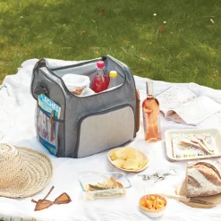 Lot glacière souple 30 L et porte-bouteille isotherme 1,5 L Mathon
