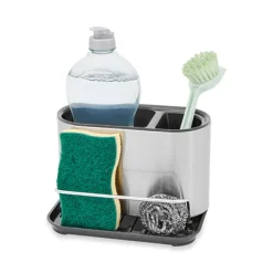 Lot égouttoir extensible 51 cm et organisateur d’évier en inox Mathon