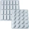 Lot Grandes Plaques silicone mini-financiers et mini-tartelettes Mathon