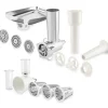 Lot kit hachoir à viande et kit tranchoir et râpes pour robot pâtissier Mathon