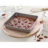 Lot moule à manqué carré 23 cm et moule à cake 30 cm acier revêtement antiadhérent Mathon