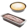 Lot moule à manqué rond 23 cm et cake 30 cm acier revêtement antiadhérent Mathon