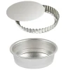Lot moule rond et tourtière 28 cm en fer blanc Gobel