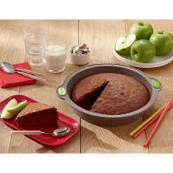 Lot 4 moules à cake, tarte, manqué et four Rigiflex silicone et acier Mathon