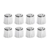 Lot 8 moules à canelés en inox Ø 4,5 cm De Buyer