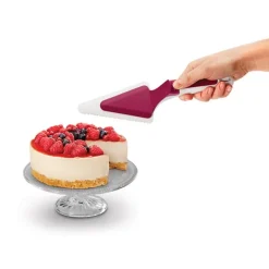 Lot moule à tarte revêtu 24,5 cm et pelle à tarte avec poussoir