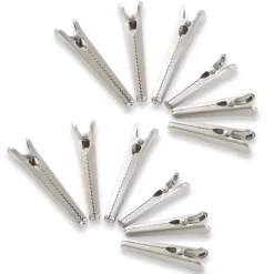 Lot 12 pinces à sachet en inox 8 et 11,5 cm Mathon