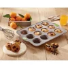 Lot plaque 20 financiers et plaque 12 muffins en silicone structure acier Rigiflex Mathon