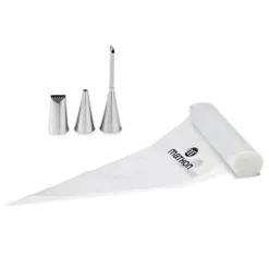 Lot 24 poches pâtissières jetables et 3 douilles inox Mathon