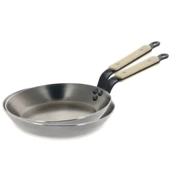 Lot 2 poêles acier Minéral B Bois 28 et 32 cm De Buyer