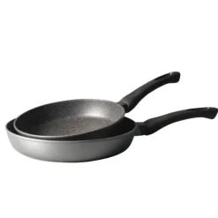 Lot 2 Poêles avec revêtement Dur comme la pierre 24 et 28 cm Mathon
