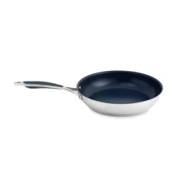 Lot 3 poêles inox antiadhérentes Excell'Inox 20, 24 et 28 cm Mathon