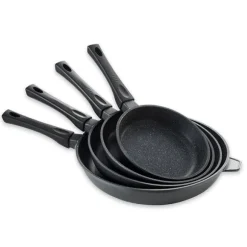 Lot 4 poêles revêtement Dur comme la pierre 20, 24, 28 et 32 cm Mathon