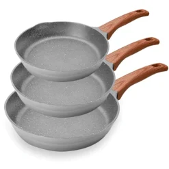 Lot 3 poêles Stilo 20,24,28 cm Lacor