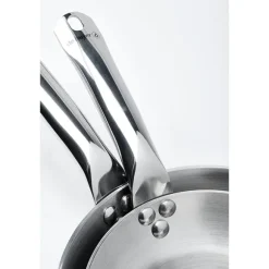 Lot 3 poêles tout inox Alchimy 20, 24 et 28 cm De Buyer
