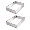 Lot 2 rectangles à gâteaux extensibles Mathon