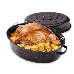 Lot Roaster 4 8 personnes avec grille Graniteware