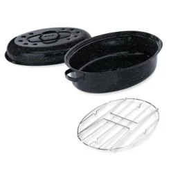 Lot Roaster 3 6 personnes avec grille Graniteware