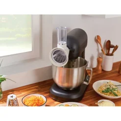 Lot robot pâtissier 5 L avec balance intégrée et kit tranchoir et râpes Mathon
