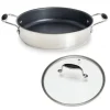 Lot sauteuse inox antiadhérente avec anses Excell’Inox 28 cm et couvercle en verre Mathon