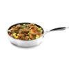 Lot sauteuse inox antiadhérente Excell’Inox 24 cm et couvercle en verre Mathon