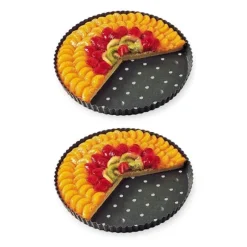 Lot 2 tourtières perforées 30 cm Mathon