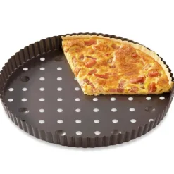 Lot 2 tourtières perforées 30 cm Mathon