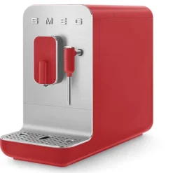 Machine à café avec broyeur et buse vapeur 1350 W BCC02RDMEU rouge Smeg