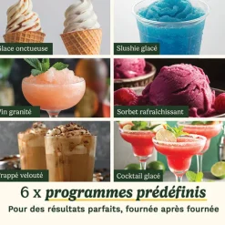 Machine à glace 6-en-1 Frost Fusion 170 W ICE201E Cuisinart