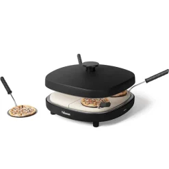 Machine à mini-pizzas Pizza Family 4 pour 4 personnes avec coupe pâte inclus Tristar